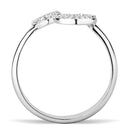 Silver Rings TS567 Rhodium 925 Sterling Silver Ring with AAA Grade CZ