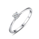 Silver Jewelry Rings Simple Design High Quality 925 Sterling Silver Diamond Ring TIY