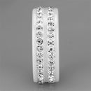 Silver Jewelry Rings Simple Engagement Rings 3W970 Stainless Steel Ring with Ceramic Alamode Fashion Jewelry Outlet