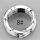 Silver Jewelry Rings Simple Engagement Rings 3W973 Stainless Steel Ring with Ceramic Alamode Fashion Jewelry Outlet