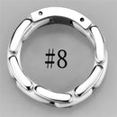 Silver Jewelry Rings Simple Engagement Rings 3W975 Stainless Steel Ring with Ceramic Alamode Fashion Jewelry Outlet