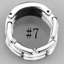 Silver Jewelry Rings Simple Engagement Rings 3W975 Stainless Steel Ring with Ceramic Alamode Fashion Jewelry Outlet