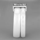 Silver Jewelry Rings Simple Engagement Rings 3W979 Stainless Steel Ring with Ceramic Alamode Fashion Jewelry Outlet