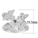 Simple Rings 3W1447 Rhodium Brass Ring with AAA Grade CZ