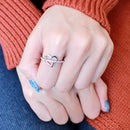 Smart Ring DA164 Stainless Steel Ring with AAA Grade CZ