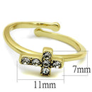 Silver Jewelry Rings Solid Gold Ring LO4044 Flash Gold Brass Ring with Top Grade Crystal Alamode Fashion Jewelry Outlet