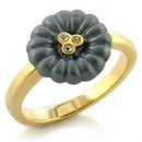 Silver Jewelry Rings Solid Gold Ring LO519 Gold White Metal Ring with Top Grade Crystal Alamode Fashion Jewelry Outlet