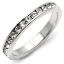 Silver Jewelry Rings Sterling Silver Cubic Zirconia Ring 35128 - 925 Sterling Silver Ring with Crystal Alamode Fashion Jewelry Outlet
