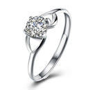 Silver Jewelry Rings Sterling Silver Jewelry Women Good Quality Zircon Wedding Ring TIY