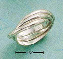 Silver Jewelry Rings Sterling Silver Ring: 1.5MM High Polish Three Band Slide Ring JadeMoghul Inc.