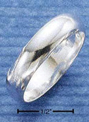 Silver Jewelry Rings Sterling Silver Ring: 5MM High Polish Wedding Band Ring JadeMoghul Inc.