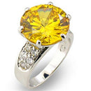Sterling Silver Ring Set 31219 - 925 Sterling Silver Ring in Citrine