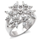 Sterling Silver Ring Set 31820 - 925 Sterling Silver Ring with CZ