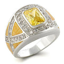 Sterling Silver Ring Set 31825 - 925 Sterling Silver Ring in Citrine