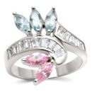 Sterling Silver Ring Set 32814 - 925 Sterling Silver Ring with AAA Grade CZ