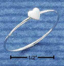 Silver Jewelry Rings Sterling Silver Ring: Wire Ring With Heart JadeMoghul Inc.