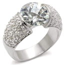 Sterling Silver Rings 20423 - 925 Sterling Silver Ring with AAA Grade CZ