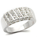 Silver Jewelry Rings Sterling Silver Rings 30214 - 925 Sterling Silver Ring with AAA Grade CZ Alamode Fashion Jewelry Outlet