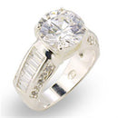Silver Jewelry Rings Sterling Silver Rings 30307 - 925 Sterling Silver Ring with AAA Grade CZ Alamode Fashion Jewelry Outlet