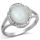Sterling Silver Rings For Women TS393 Rhodium 925 Sterling Silver Ring