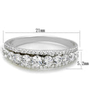 Sterling Silver Rings For Women TS429 Rhodium 925 Sterling Silver Ring