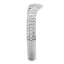 Sterling Silver Rings For Women TS433 Rhodium 925 Sterling Silver Ring