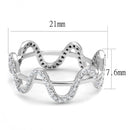 Sterling Silver Rings TS576 Rhodium 925 Sterling Silver Ring with CZ
