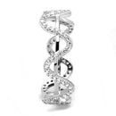 Sterling Silver Rings TS576 Rhodium 925 Sterling Silver Ring with CZ