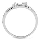 Sterling Silver Rings TS581 Rhodium 925 Sterling Silver Ring with CZ