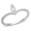 Sterling Silver Rings TS583 Rhodium 925 Sterling Silver Ring with CZ
