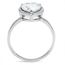 Sterling Silver Rings TS603 Rhodium 925 Sterling Silver Ring with CZ