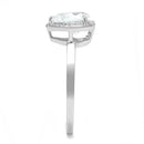 Sterling Silver Rings TS603 Rhodium 925 Sterling Silver Ring with CZ