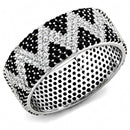 Sterling Silver Rings TS613 Rhodium 925 Sterling Silver Ring with CZ
