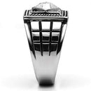Silver Jewelry Rings Swarovski Crystal Rings TK589 Stainless Steel Ring with Top Grade Crystal Alamode Fashion Jewelry Outlet