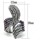 Swarovski Crystal Rings TK691 Stainless Steel Ring with Top Grade Crystal