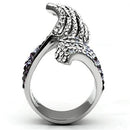 Silver Jewelry Rings Swarovski Crystal Rings TK691 Stainless Steel Ring with Top Grade Crystal Alamode Fashion Jewelry Outlet