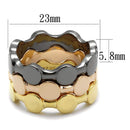 Silver Jewelry Rings Tiffany Rings LO3926 Tricolor Brass Ring Alamode Fashion Jewelry Outlet