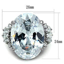 Silver Jewelry Rings Unique Engagement Rings TK1747 Stainless Steel Ring with AAA Grade CZ Alamode Fashion Jewelry Outlet