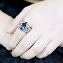 Silver Jewelry Rings Unique Engagement Rings TK3720 Stainless Steel Ring Alamode Fashion Jewelry Outlet