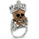 Silver Jewelry Rings Unique Mens Rings 3W010 Special Color White Metal Ring with Synthetic Alamode Fashion Jewelry Outlet