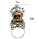 Silver Jewelry Rings Unique Mens Rings 3W010 Special Color White Metal Ring with Synthetic Alamode Fashion Jewelry Outlet