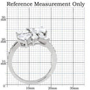 Silver Jewelry Rings Vintage Engagement Rings TK196 Stainless Steel Ring with AAA Grade CZ Alamode Fashion Jewelry Outlet