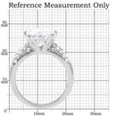 Vintage Engagement Rings TK197 Stainless Steel Ring with AAA Grade CZ