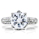 Vintage Engagement Rings TK197 Stainless Steel Ring with AAA Grade CZ