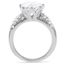 Vintage Engagement Rings TK197 Stainless Steel Ring with AAA Grade CZ