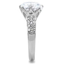 Vintage Engagement Rings TK197 Stainless Steel Ring with AAA Grade CZ