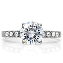 Vintage Engagement Rings TK198 Stainless Steel Ring with AAA Grade CZ