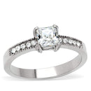 Vintage Engagement Rings TK199 Stainless Steel Ring with AAA Grade CZ