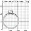 Silver Jewelry Rings Vintage Engagement Rings TK199 Stainless Steel Ring with AAA Grade CZ Alamode Fashion Jewelry Outlet