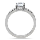 Vintage Engagement Rings TK199 Stainless Steel Ring with AAA Grade CZ